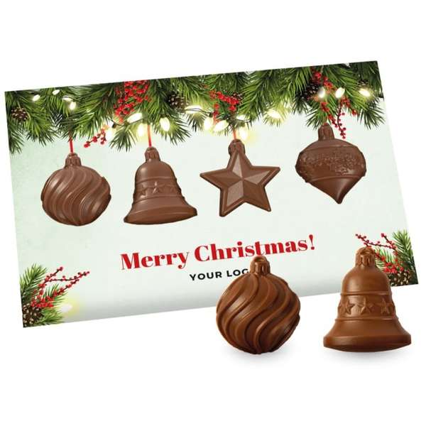 Kartīte ar Ziemassvētku šokolādes figūriņām 0103