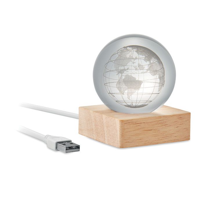 Stikla globuss ar LED MO2690
