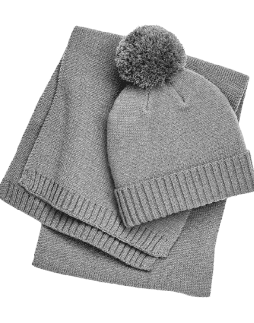 Komplekts ar cepuri un šalli B401